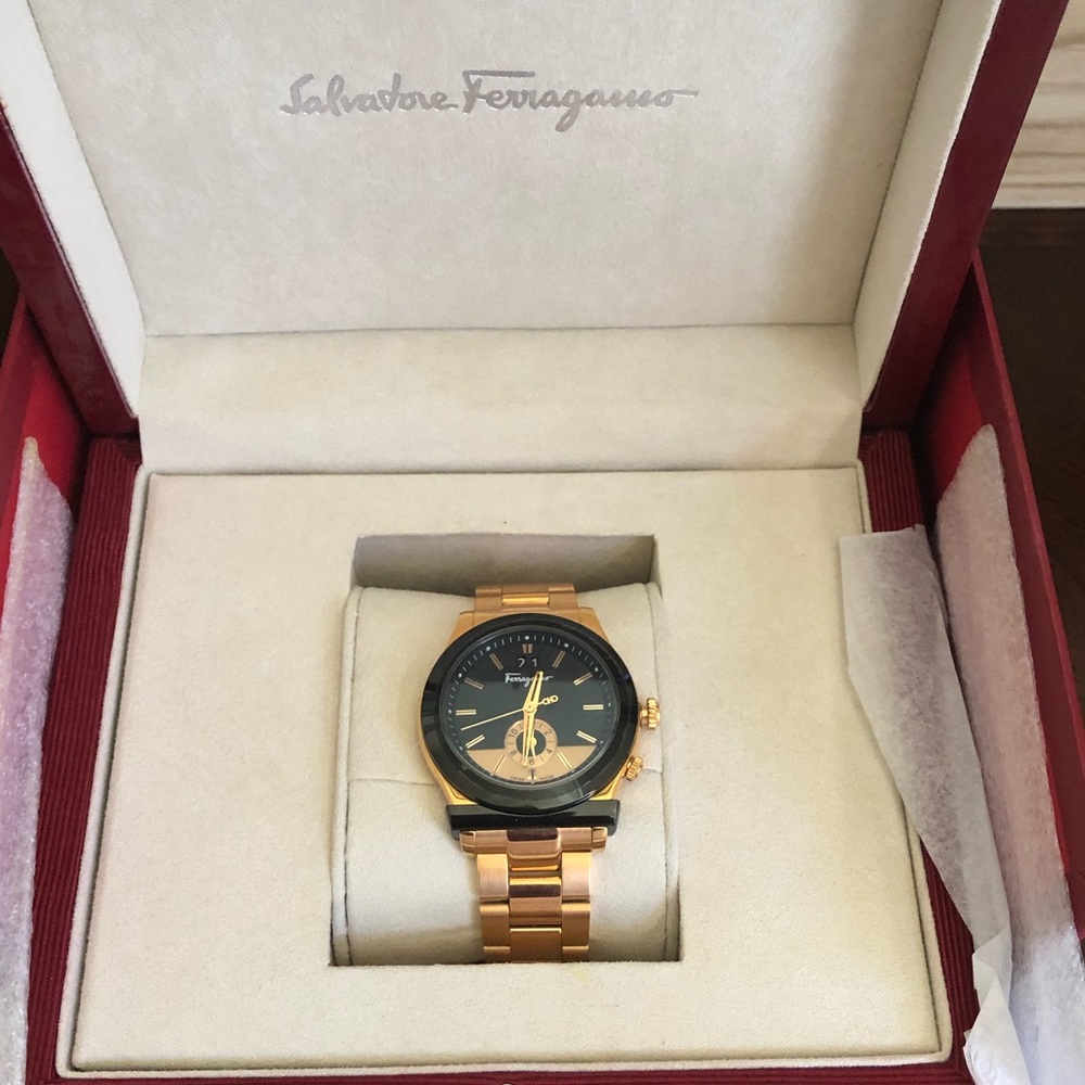 Salvatore Ferragamo Dual Quartz Luxury Watch